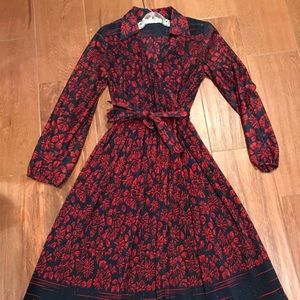 Vintage 1970s Pleated Dress